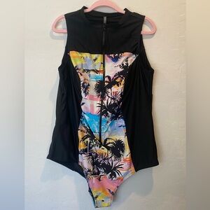 TORRID Black and Multicolor WOMENS Bodysuit Size 3